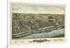 1877, Windsor Locks Bird's Eye View, Connecticut, United States-null-Framed Giclee Print