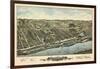 1877, Windsor Locks Bird's Eye View, Connecticut, United States-null-Framed Giclee Print