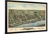 1877, Windsor Locks Bird's Eye View, Connecticut, United States-null-Framed Giclee Print