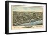 1877, Windsor Locks Bird's Eye View, Connecticut, United States-null-Framed Giclee Print