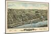 1877, Windsor Locks Bird's Eye View, Connecticut, United States-null-Mounted Giclee Print