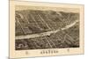 1878, Augusta Bird's Eye View, Maine, United States-null-Mounted Giclee Print