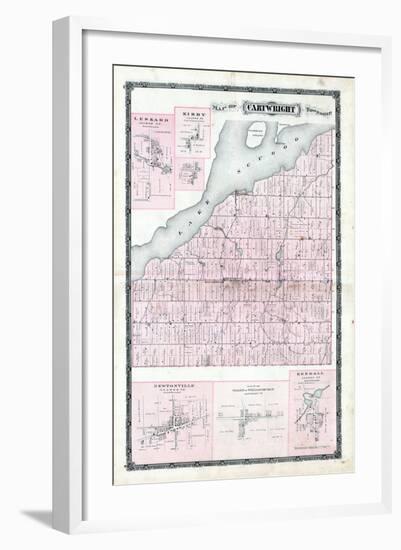 1878, Cartwright Township, Leskard, Kirby, Newtonville, Williamsburgh Village, Kendall, Canada-null-Framed Giclee Print