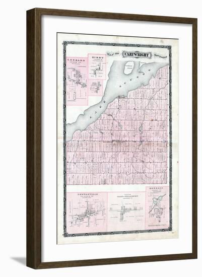 1878, Cartwright Township, Leskard, Kirby, Newtonville, Williamsburgh Village, Kendall, Canada-null-Framed Giclee Print