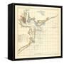 1878, Charleston Harbor Chart South Carolina, South Carolina, United States-null-Framed Stretched Canvas