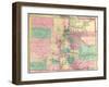 1878, Colorado State Map, Colorado, United States-null-Framed Giclee Print