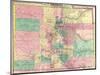 1878, Colorado State Map, Colorado, United States-null-Mounted Giclee Print