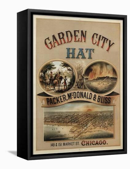 1878 Garden City Hat-null-Framed Stretched Canvas