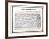 1878, Kansas State Railroad Map, Kansas, United States-null-Framed Giclee Print
