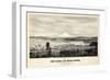 1878, Tacoma and Mount Rainier Bird's Eye View, Washington, United States-null-Framed Giclee Print