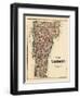 1878, Vermont State Map, Vermont, United States-null-Framed Giclee Print