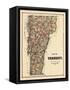 1878, Vermont State Map, Vermont, United States-null-Framed Stretched Canvas