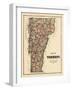 1878, Vermont State Map, Vermont, United States-null-Framed Giclee Print