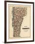 1878, Vermont State Map, Vermont, United States-null-Framed Giclee Print