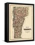 1878, Vermont State Map, Vermont, United States-null-Framed Stretched Canvas