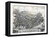 1879, Boston East Boston Bird's Eye View, Massachusetts, United States-null-Framed Stretched Canvas