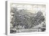 1879, Boston East Boston Bird's Eye View, Massachusetts, United States-null-Stretched Canvas