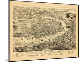 1879, Calais, Maine-null-Mounted Giclee Print