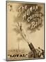 1879 Circus Poster for Human Cannonball Aerial Acrobatic Act-null-Mounted Art Print