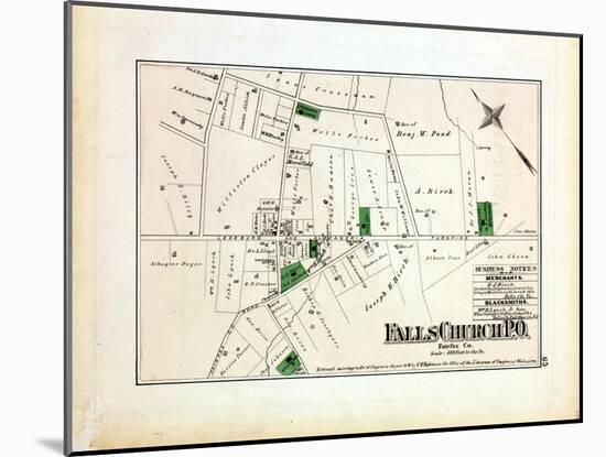 1879, Falls Church, District of Columbia, United States-null-Mounted Giclee Print