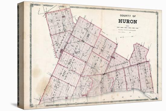 1879, Huron County Map, Canada-null-Stretched Canvas