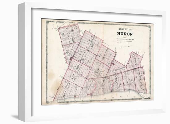 1879, Huron County Map, Canada-null-Framed Giclee Print