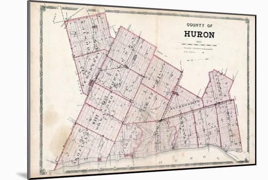 1879, Huron County Map, Canada-null-Mounted Giclee Print