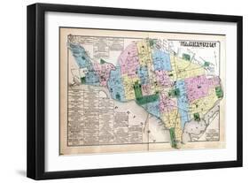 1879, Index Map, District of Columbia, United States-null-Framed Premium Giclee Print
