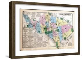 1879, Index Map, District of Columbia, United States-null-Framed Giclee Print