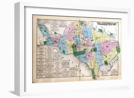 1879, Index Map, District of Columbia, United States-null-Framed Giclee Print