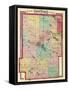 1879, Kosciusko County Map, Indiana, United States-null-Framed Stretched Canvas