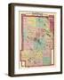 1879, Kosciusko County Map, Indiana, United States-null-Framed Giclee Print