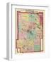 1879, Kosciusko County Map, Indiana, United States-null-Framed Giclee Print