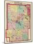 1879, Kosciusko County Map, Indiana, United States-null-Mounted Giclee Print