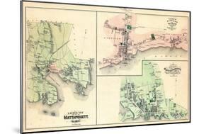 1879, Mattapoisett Town, Sippican, Old Landing Village, Mattapoisett, Massachusetts, Unite States-null-Mounted Giclee Print