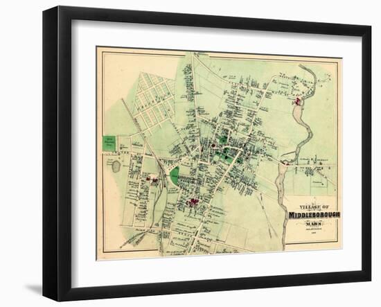 1879, Middleborough Village, Massachusetts, United States-null-Framed Giclee Print