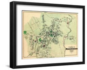 1879, Middleborough Village, Massachusetts, United States-null-Framed Giclee Print