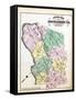 1879, Montgomery County Outline Map, District of Columbia, United States-null-Framed Stretched Canvas