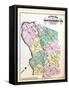 1879, Montgomery County Outline Map, District of Columbia, United States-null-Framed Stretched Canvas