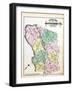 1879, Montgomery County Outline Map, District of Columbia, United States-null-Framed Giclee Print