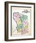 1879, Montgomery County Outline Map, District of Columbia, United States-null-Framed Premium Giclee Print