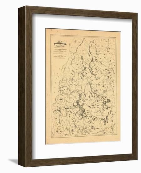 1879, Moosehead Lake, Maine-null-Framed Giclee Print