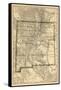 1879, New Mexico State Map, New Mexico, United States-null-Framed Stretched Canvas