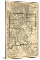 1879, New Mexico State Map, New Mexico, United States-null-Mounted Premium Giclee Print