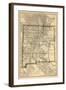 1879, New Mexico State Map, New Mexico, United States-null-Framed Giclee Print