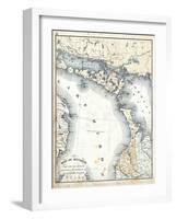 1879, Ontario - Counties - Bruce, Algoma District and Manitoulin Island, Canada-null-Framed Giclee Print