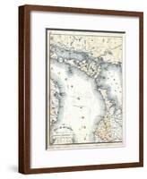 1879, Ontario - Counties - Bruce, Algoma District and Manitoulin Island, Canada-null-Framed Giclee Print