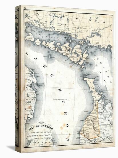1879, Ontario - Counties - Bruce, Algoma District and Manitoulin Island, Canada-null-Stretched Canvas
