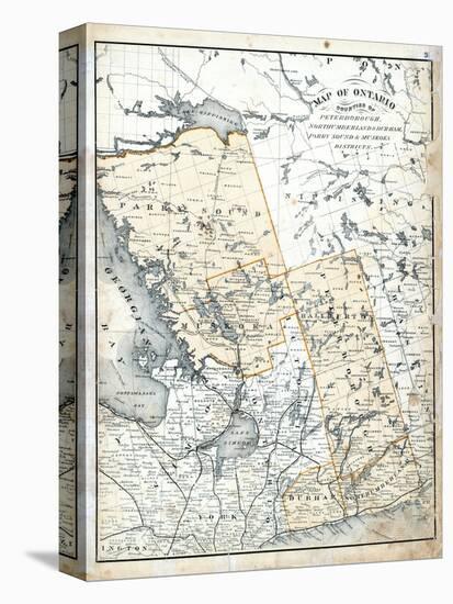 1879, Ontario Counties, Canada-null-Stretched Canvas