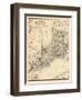 1879, Ontario - Counties, Essex, Kent, Lambton, Huron, Perth, Middlesex, Elgin, Canada, Oxford-null-Framed Giclee Print